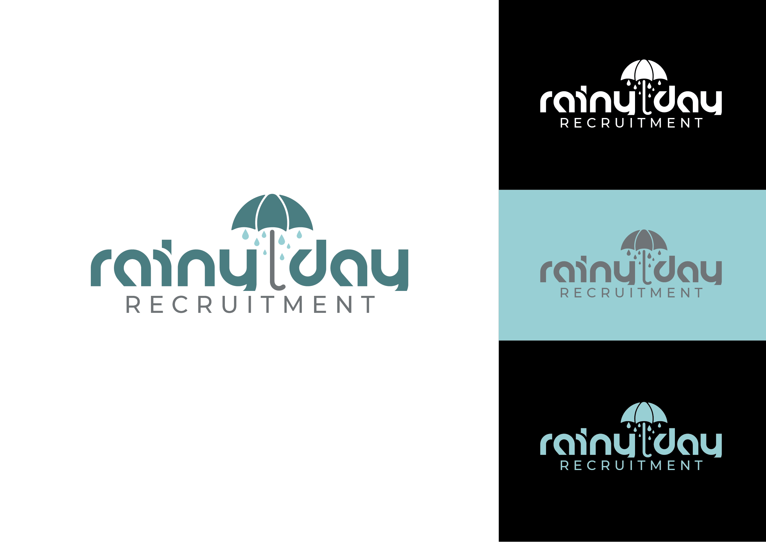 Diseño de Logo por MenaGraphics para Rainy Day Recruitment | Diseño #25464565