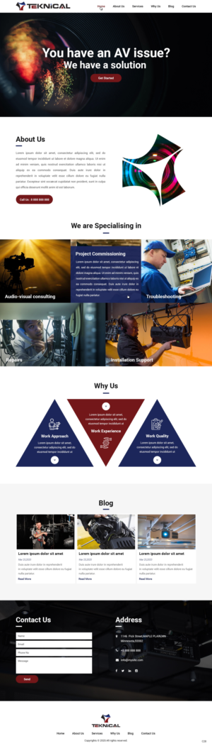 Web Design by pb for My Handy Andy | Design: #25461142