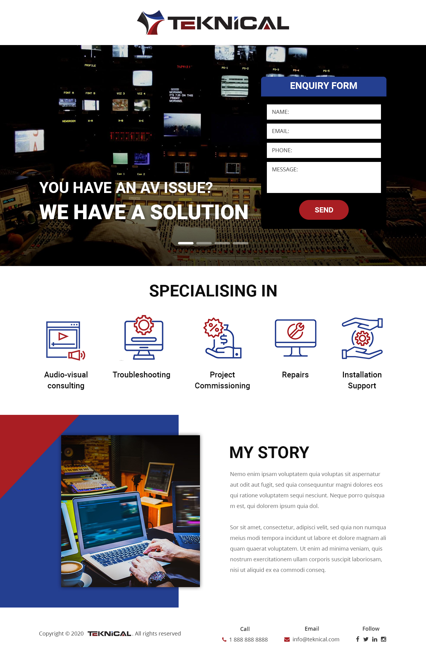 Web Design by Starlyn DS for My Handy Andy | Design #25460094