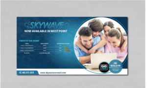 Skywave GIG Fiber Internet Service | Diseño de Facebook por alex989