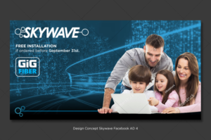 Skywave GIG Fiber Internet Service | Diseño de Facebook por D Creative