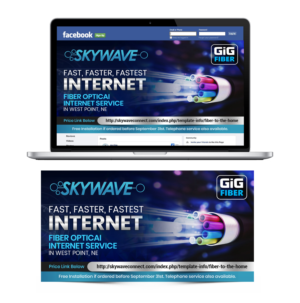 Skywave GIG Fiber Internet Service | Diseño de Facebook por SAI DESIGNS