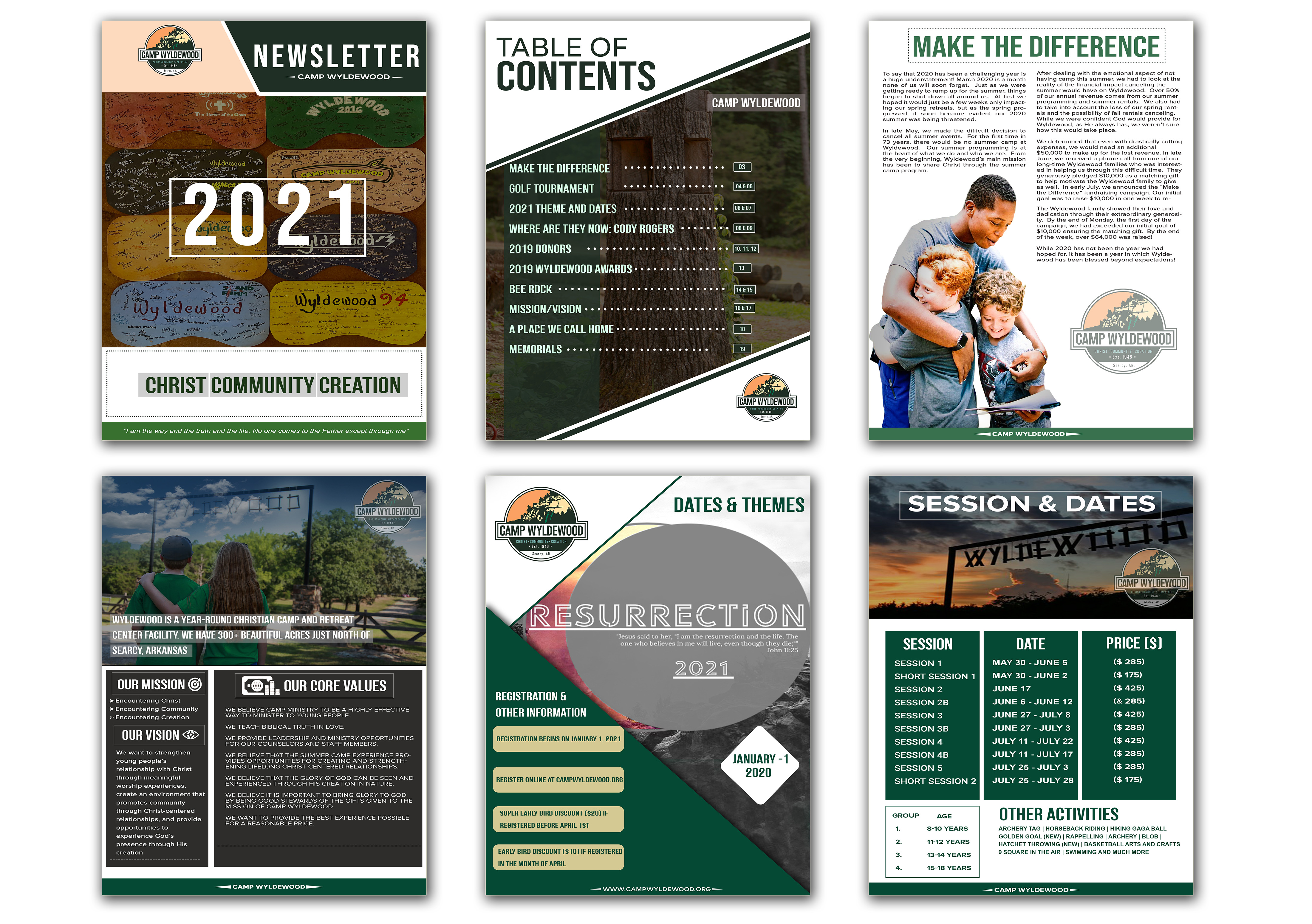 Magazine Design by Logoclub99 for Camp Wyldewood | Design #25454159