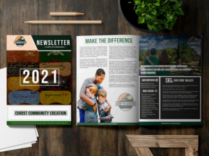 Magazine Design by Ibrahim Faris for Camp Wyldewood | Design #25454175