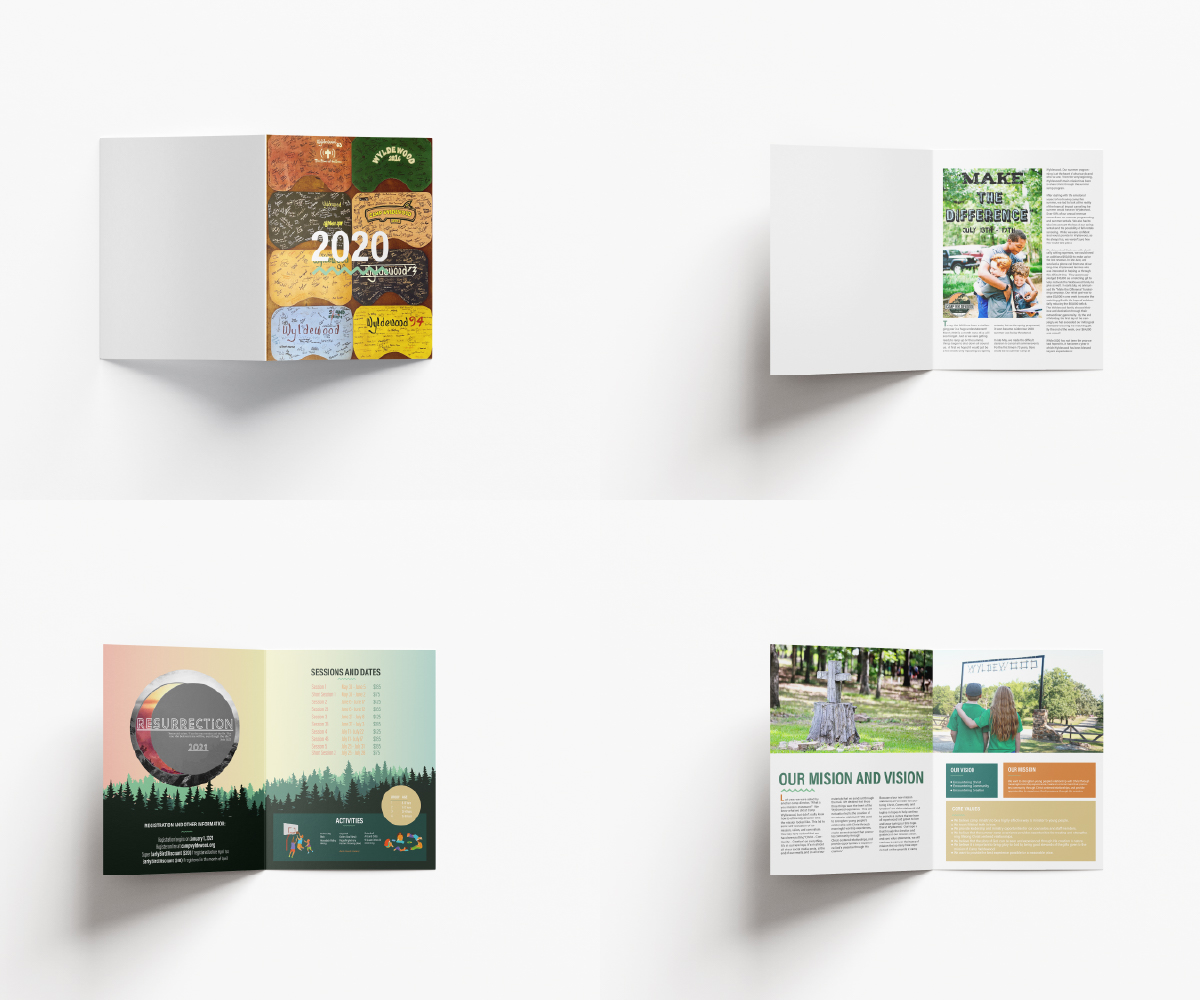 Magazine Design by Ileana Blanco for Camp Wyldewood | Design #25469098