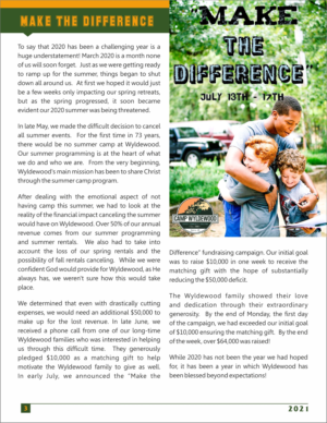 Magazine Design by DesignChhap for Camp Wyldewood | Design: #25454723