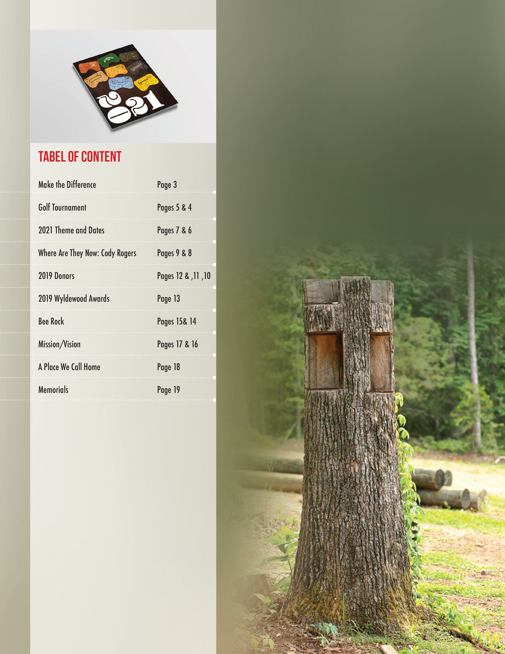 Magazine Design by Akhter Rasool for Camp Wyldewood | Design #25486012
