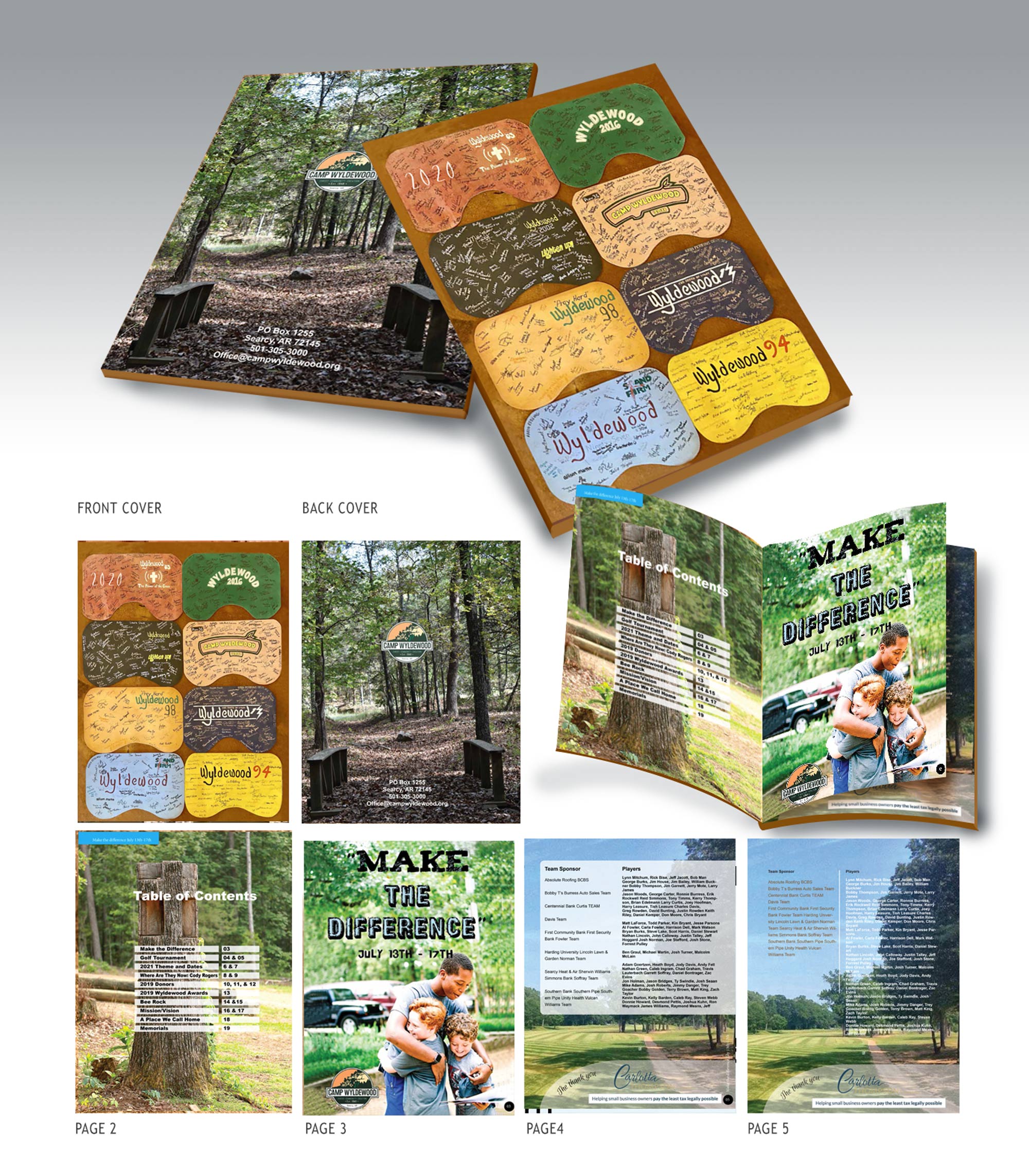 Magazine Design by joshykumaran for Camp Wyldewood | Design #25467981