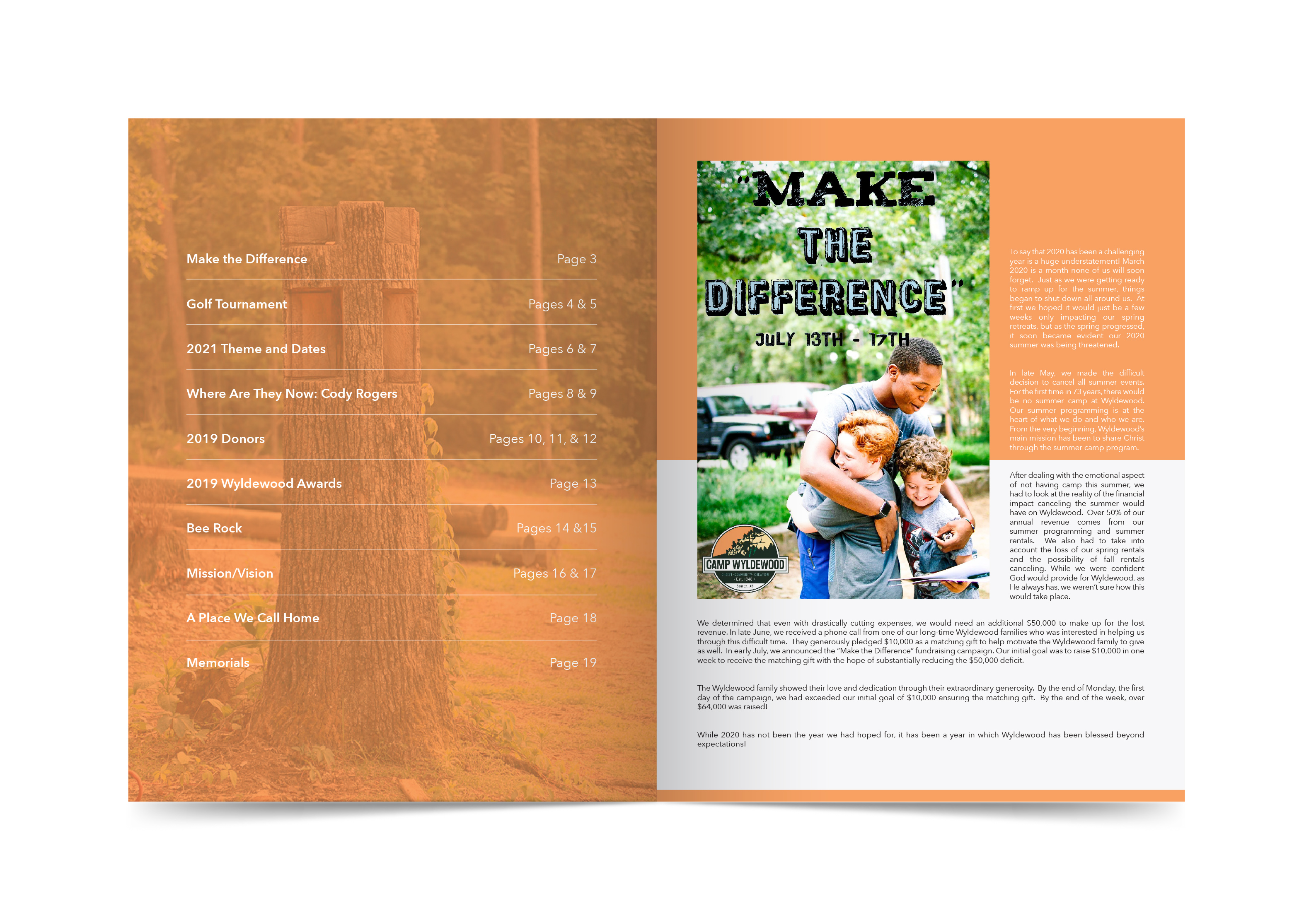 Magazine Design by Thai Nguyen for Camp Wyldewood | Design #25482257