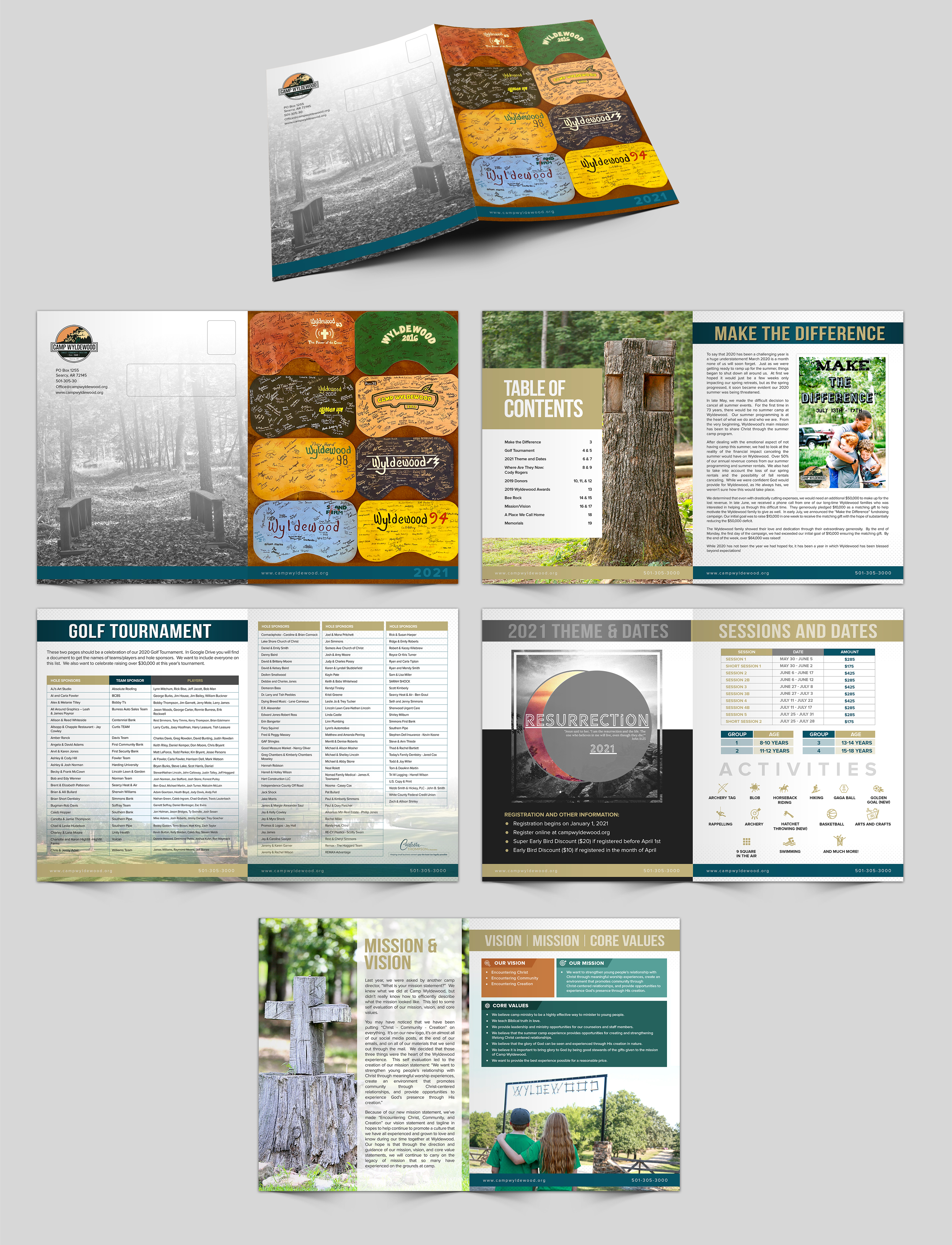 Magazine Design by SAI DESIGNS for Camp Wyldewood | Design #25540289