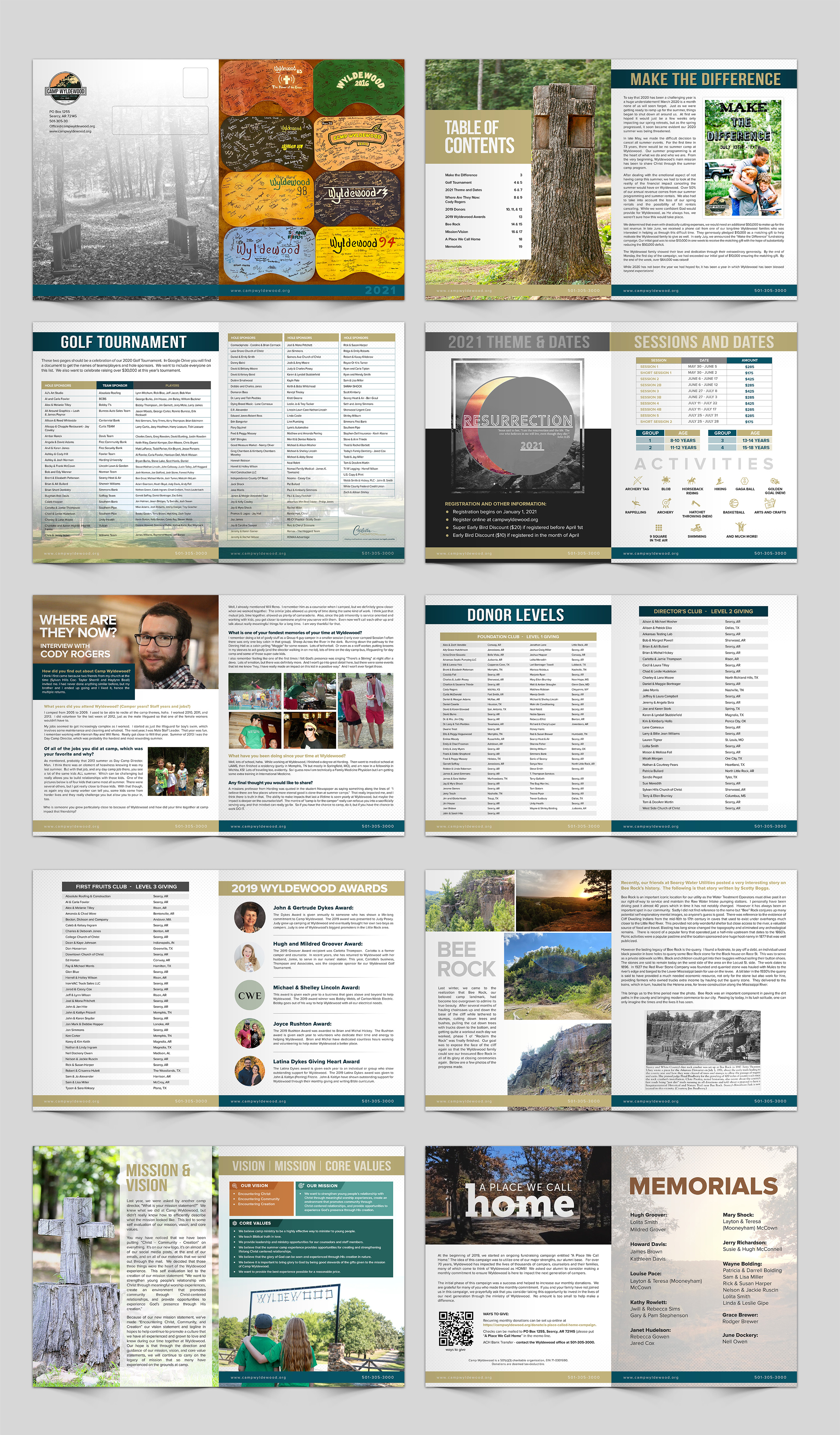Magazine Design by SAI DESIGNS for Camp Wyldewood | Design #25570549