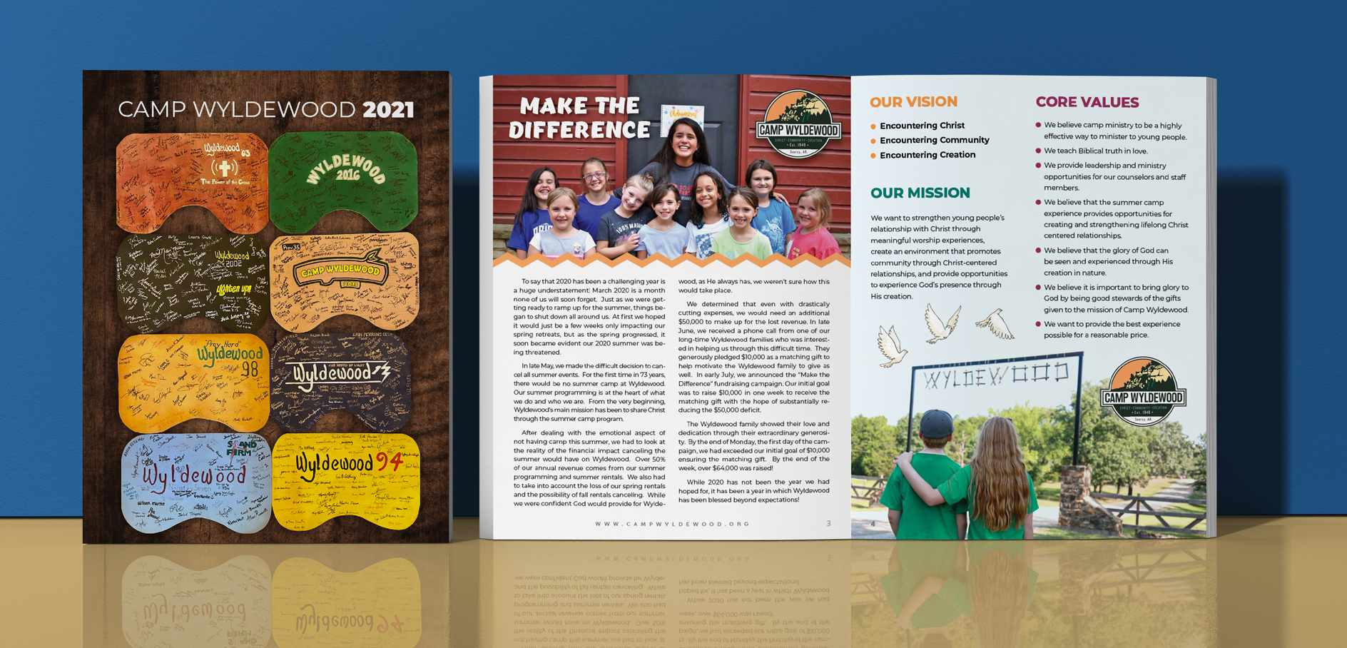 Magazine Design by Alaya for Camp Wyldewood | Design #25459523