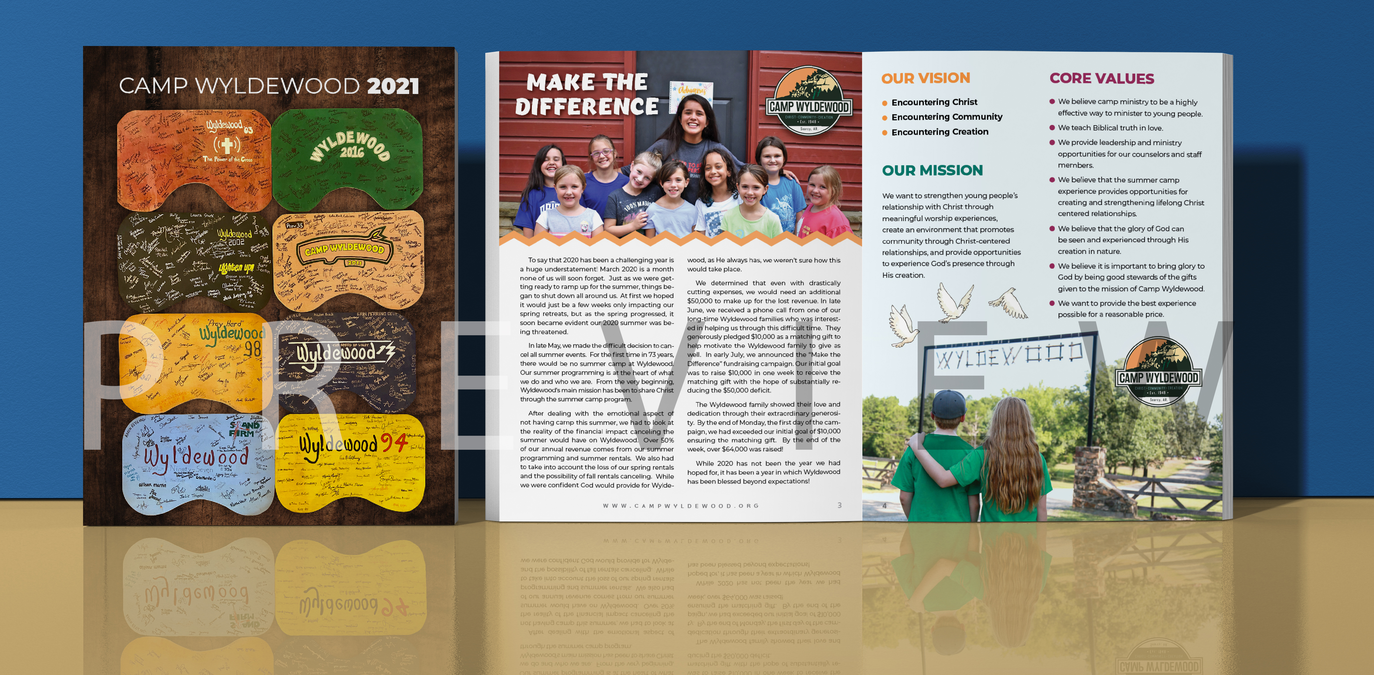 Magazine Design by Alaya for Camp Wyldewood | Design #25459606