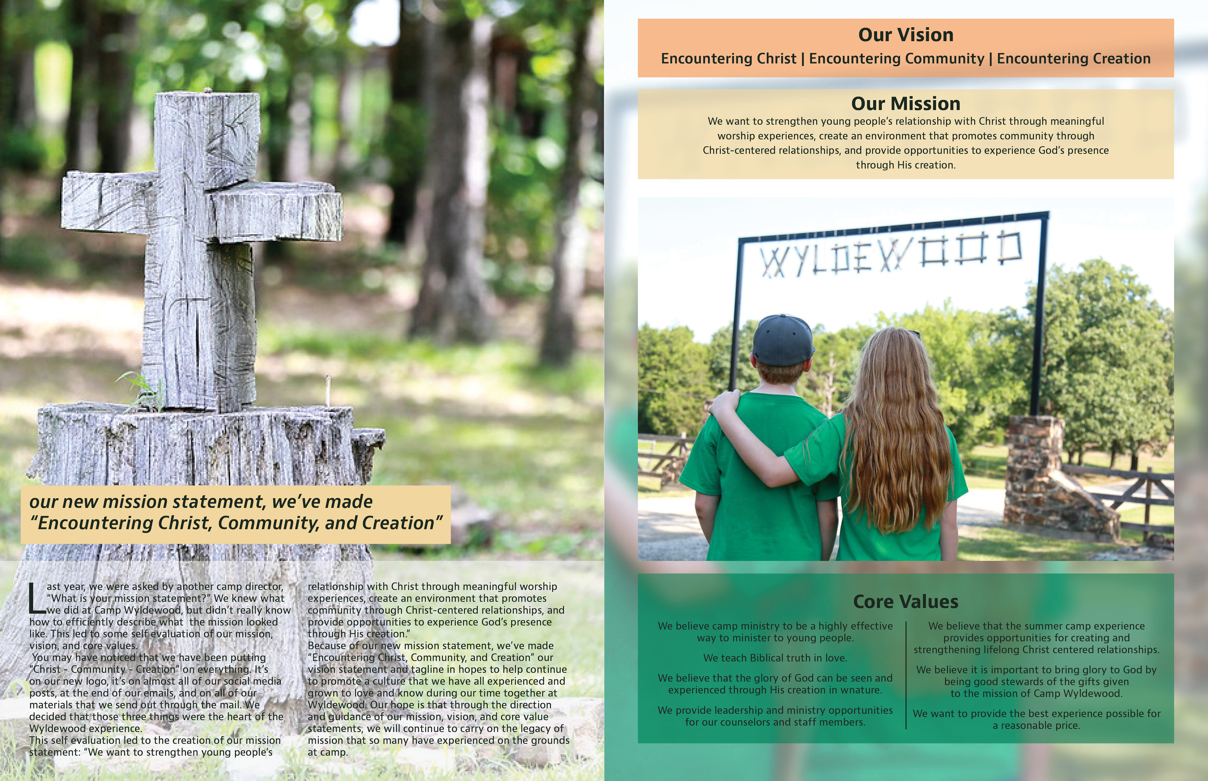 Magazine Design by Skybluedesignstudio for Camp Wyldewood | Design #25504184