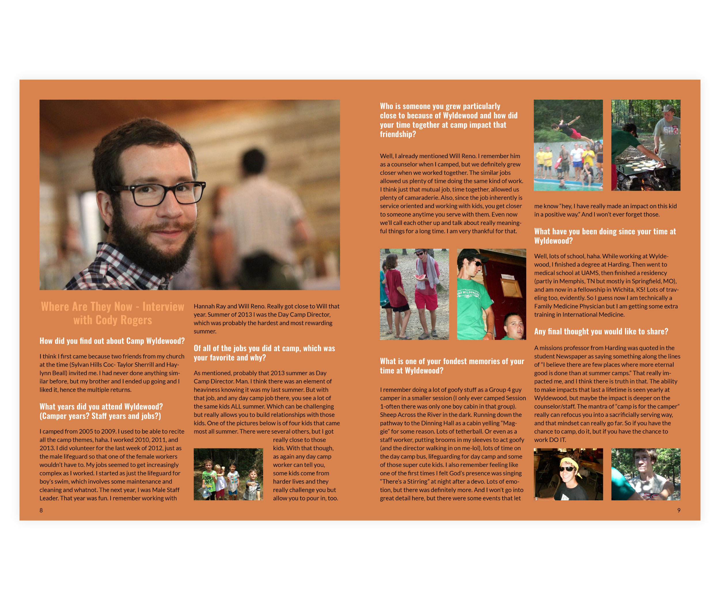 Magazine Design by yunta for Camp Wyldewood | Design #25472361