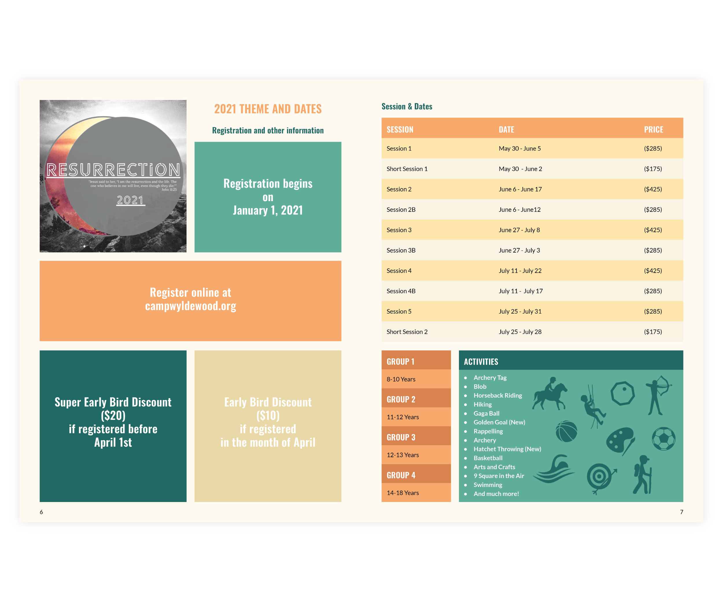 Magazine Design by yunta for Camp Wyldewood | Design #25472362