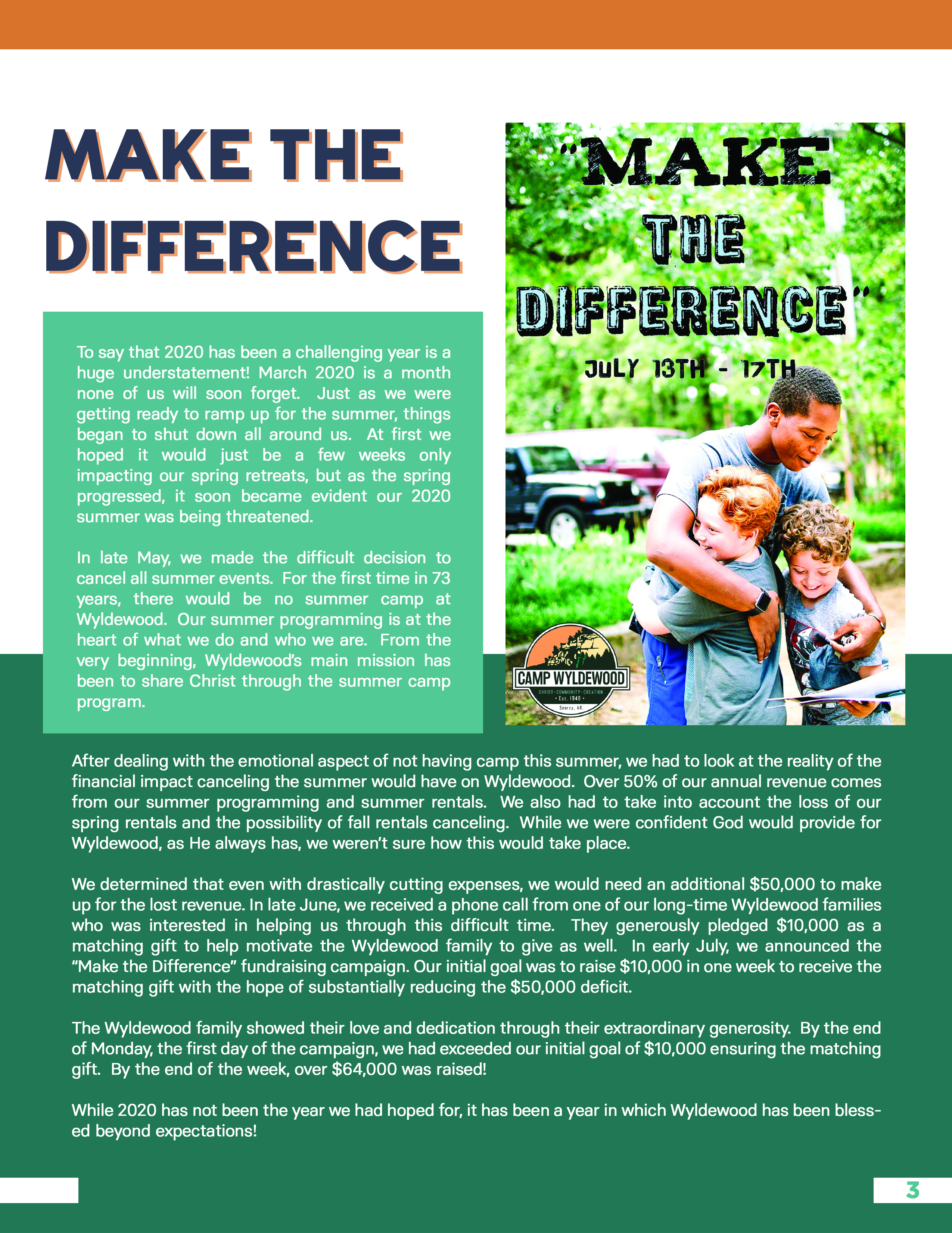 Magazine Design by agdcmc for Camp Wyldewood | Design #25454499