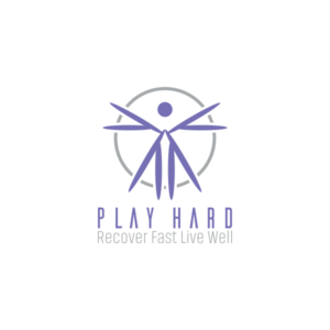 Play Hard Recover Fast Live Well | Logo Design by moisesf