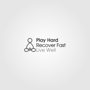 Play Hard Recover Fast Live Well | Logo Design by DigitalArt