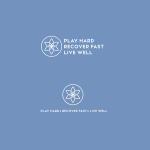 Play Hard Recover Fast Live Well | Logo Design by CMYKINK