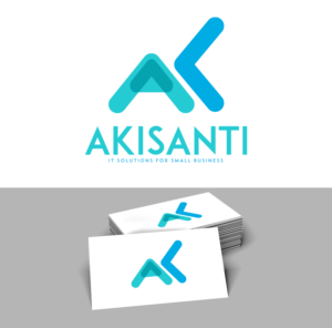 Akisanti + Tagline (IT Solutions for Small Business) | Diseño de Logo por trufya