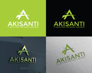Akisanti + Tagline (IT Solutions for Small Business) | Diseño de Logo por Atec