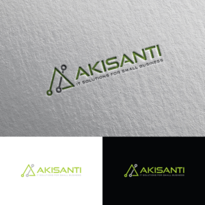 Akisanti + Tagline (IT Solutions for Small Business) | Diseño de Logo por Rii