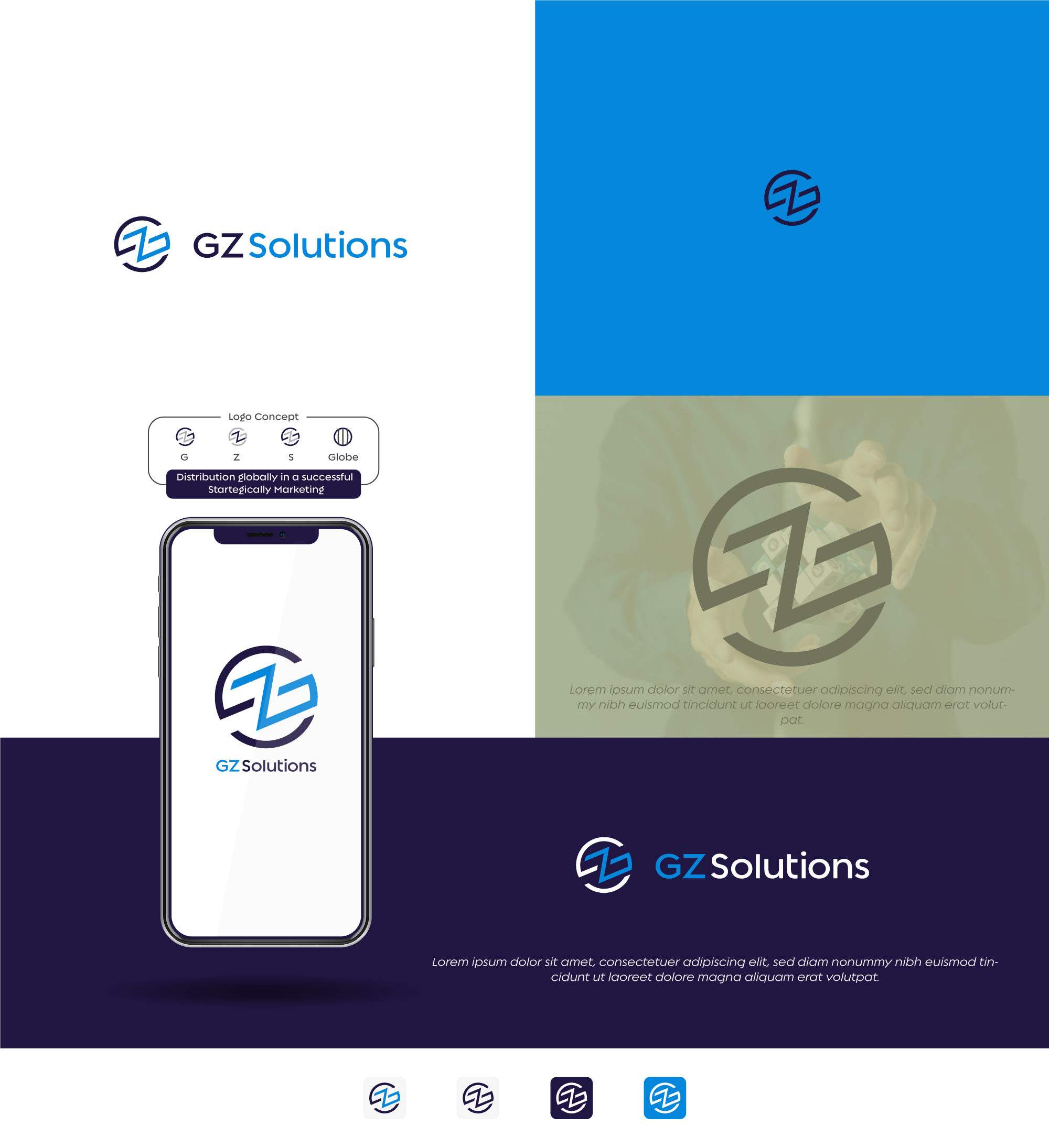 Logo Design by Mosa Abo swelem for GZ Solutions | Design #25453103