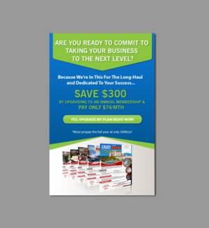 Upsell Vertical Banner Ad Design For B2B Marketing Agency Vertical 768px × 1180px IS THE SIZE | Banner-Design von alex989