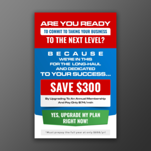 Upsell Vertical Banner Ad Design For B2B Marketing Agency Vertical 768px × 1180px IS THE SIZE | Banner-Design von ecorokerz