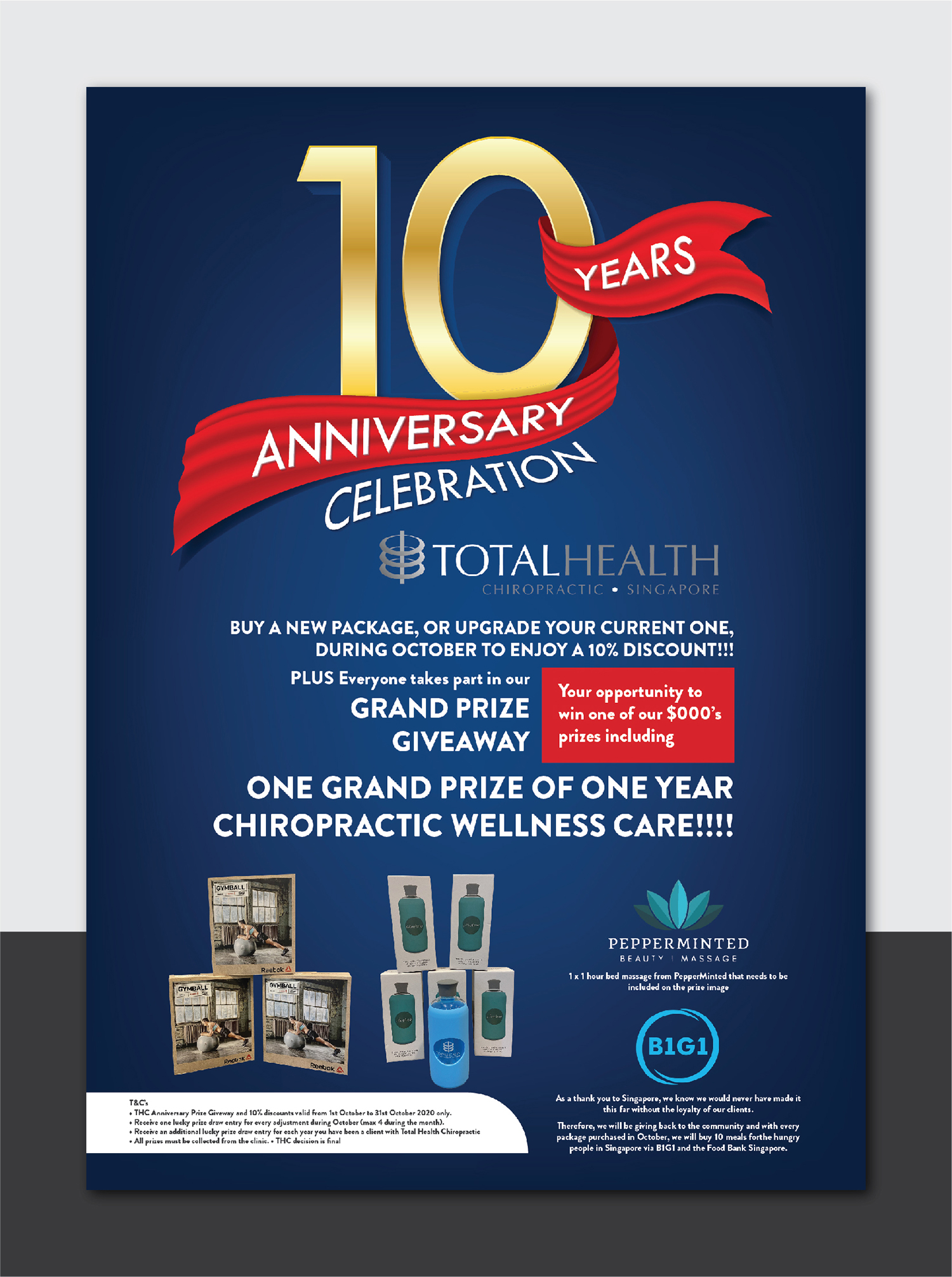 Poster Design by Deziners Zone for Total Health Chiropractic Pte Ltd | Design #25445257