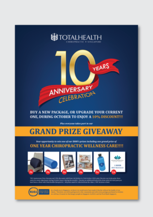 Poster-Design von G.Krastinkova für Total Health Chiropractic Pte Ltd | Design: #25451237