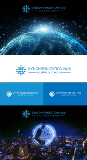 I have a logo, I need to make bigger "Synchronization Hub" and smaller Supply Chain (we may try to switch places)  and I want better resolution. I want also Theme (background0 to be used in MS Teams during our virtual meetings. I am attaching one we have now but I would like to ask for better proposal. Things important : need to include our reshaped logo, need to be much lighter that attached example (when we have many people on the calls it is depressing to see that much dark colour) and must relates well with words "digital" and "global", which refers to technology and scope of Synchronization Hub    | Logo Design by lnb...