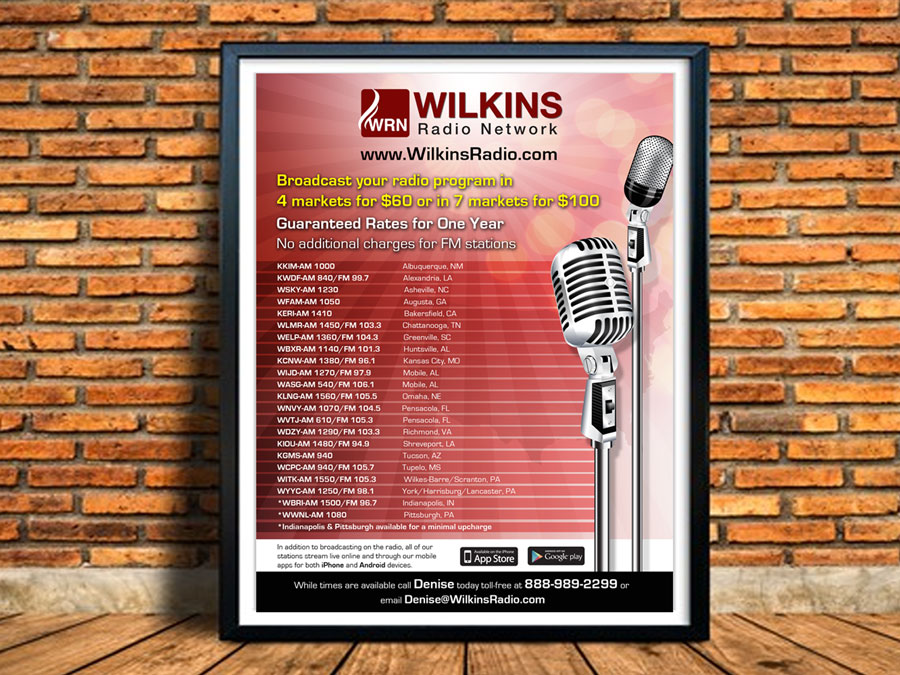 Flyer Design by Ramchander for Wilkins Radio Network | Design #25460057