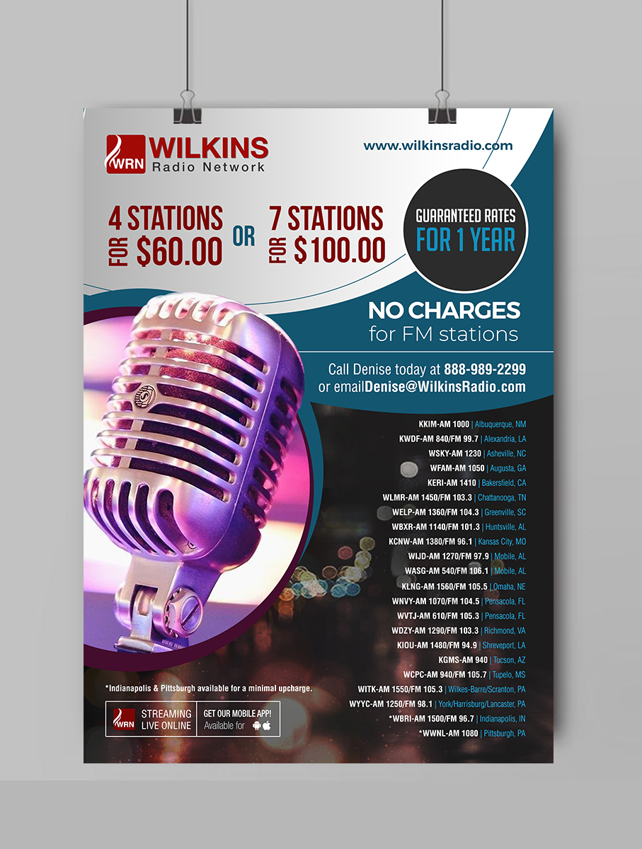 Design de Flyer par rug pour Wilkins Radio Network | Design #25457776