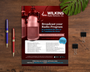 Diseño de Flyer por SEBA DESIGN para Wilkins Radio Network | Diseño: #25447373