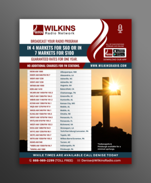 Diseño de Flyer por ecorokerz para Wilkins Radio Network | Diseño: #25458226