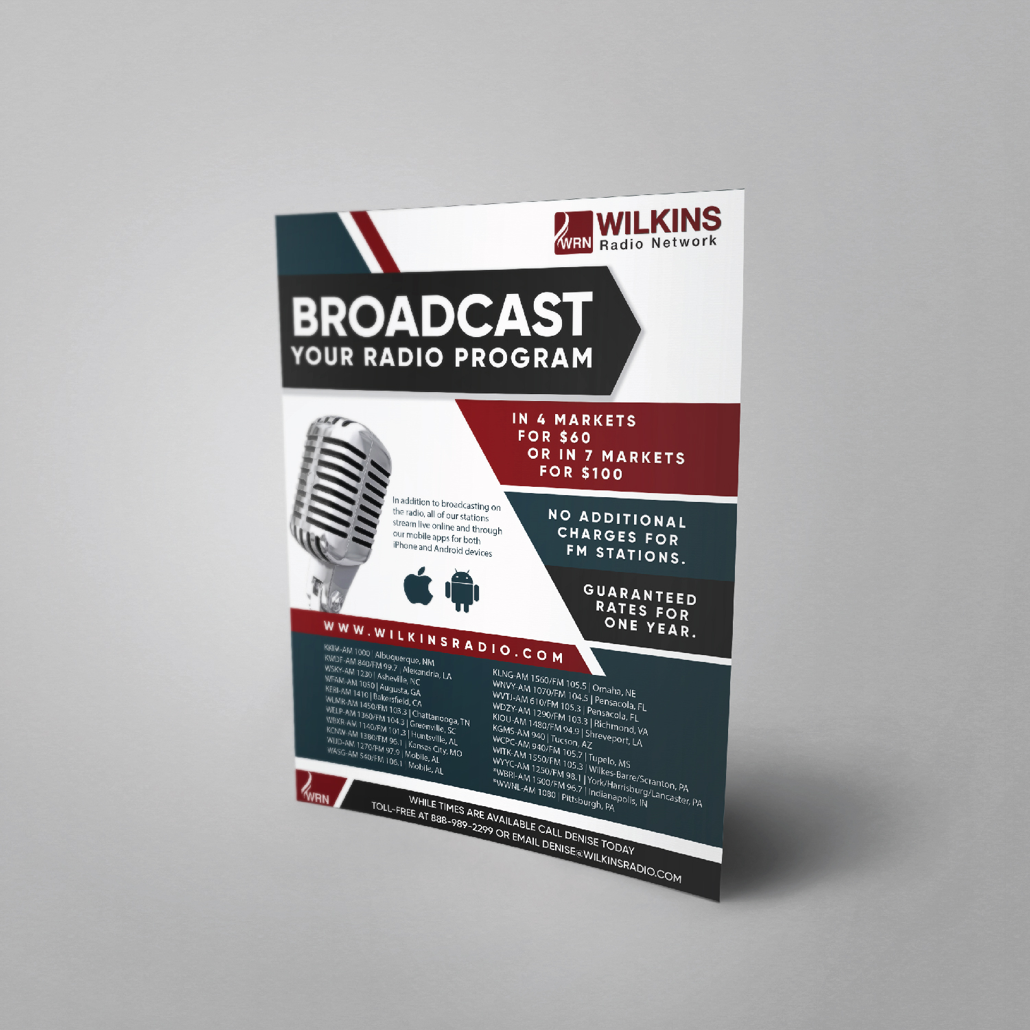 Flyer-Design von Maxo-Biz für Wilkins Radio Network | Design #25457339