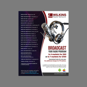 Diseño de Flyer por GraphicsGuru para Wilkins Radio Network | Diseño: #25448001