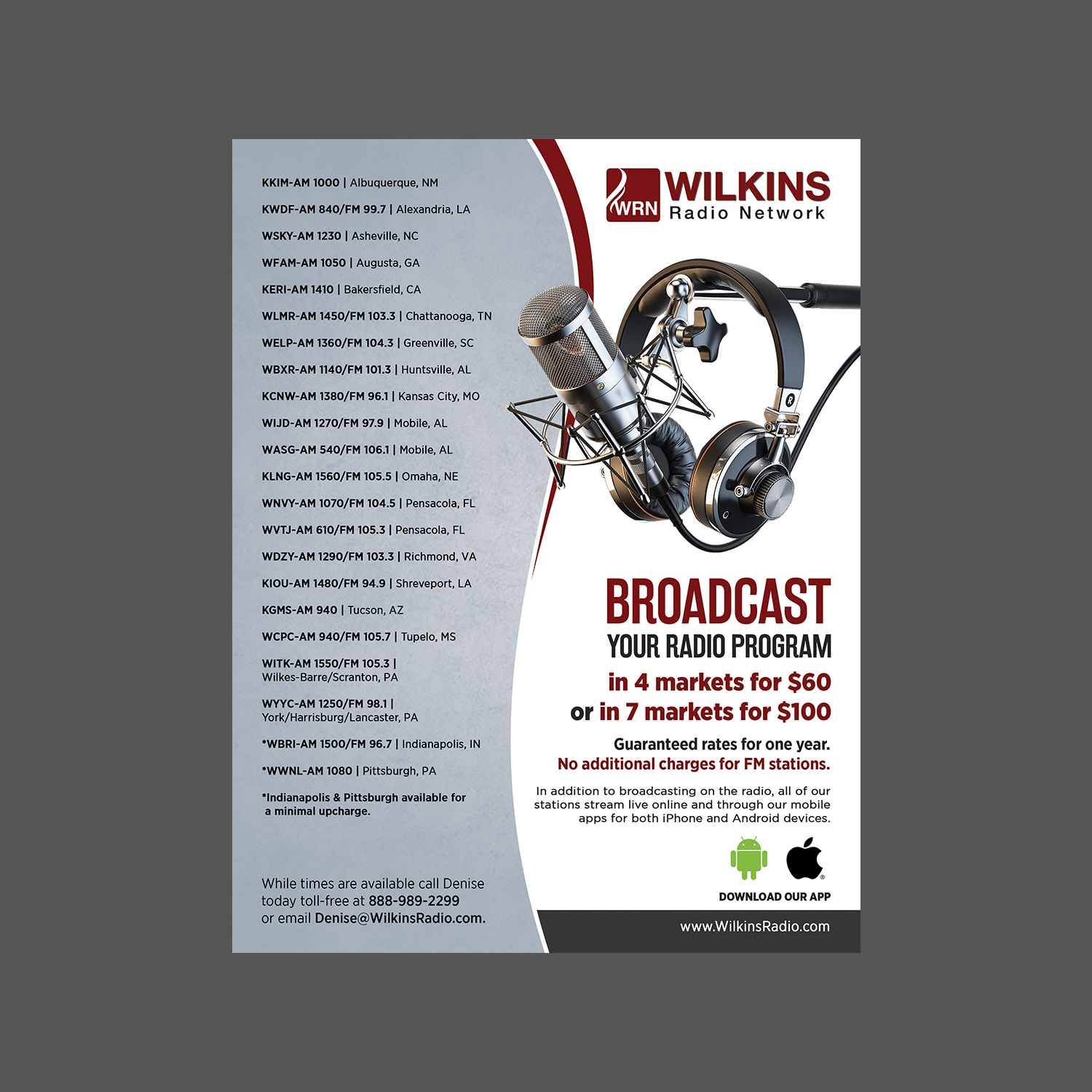 Flyer-Design von GraphicsGuru für Wilkins Radio Network | Design #25452686