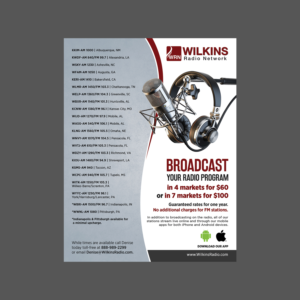 Design de Flyer par GraphicsGuru pour Wilkins Radio Network | Design : #25452686