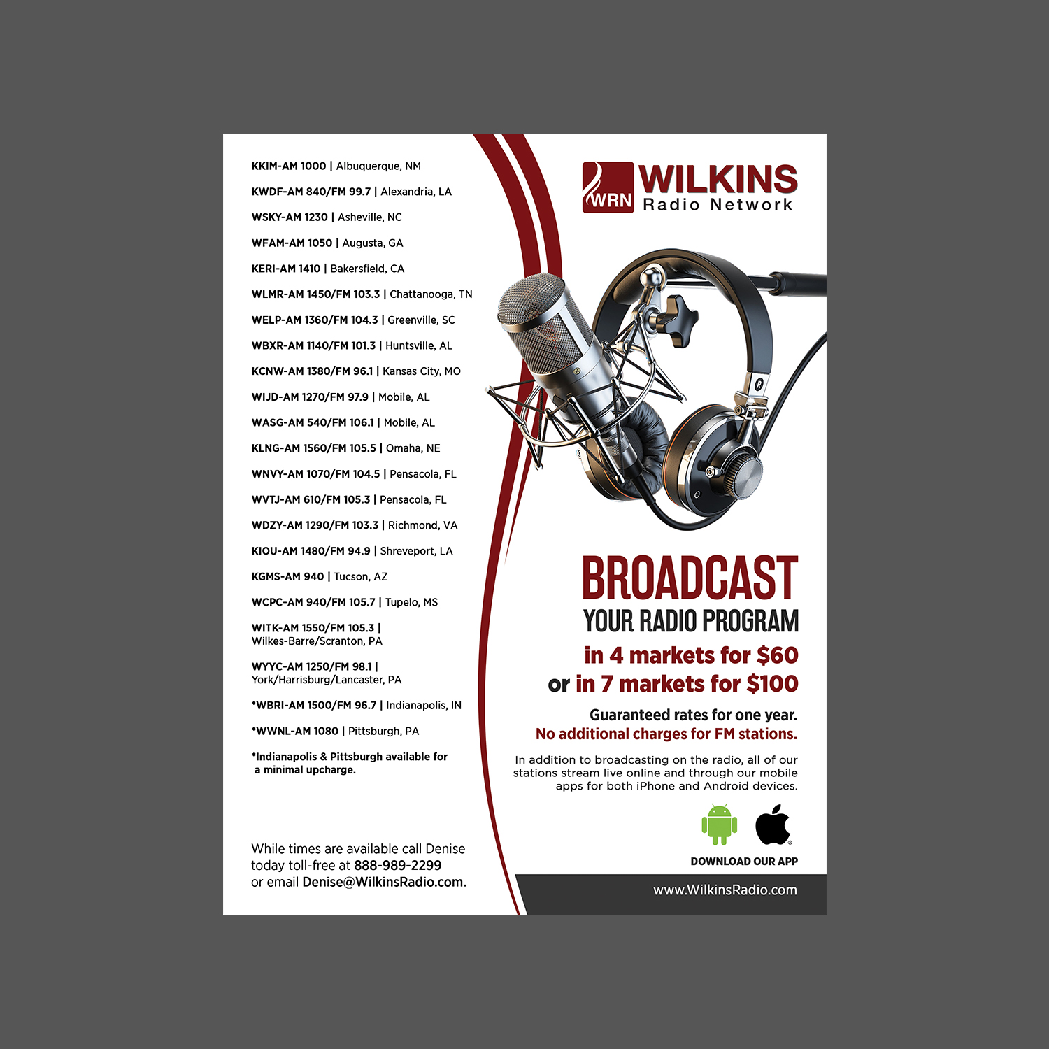 Flyer Design by GraphicsGuru for Wilkins Radio Network | Design #25452785
