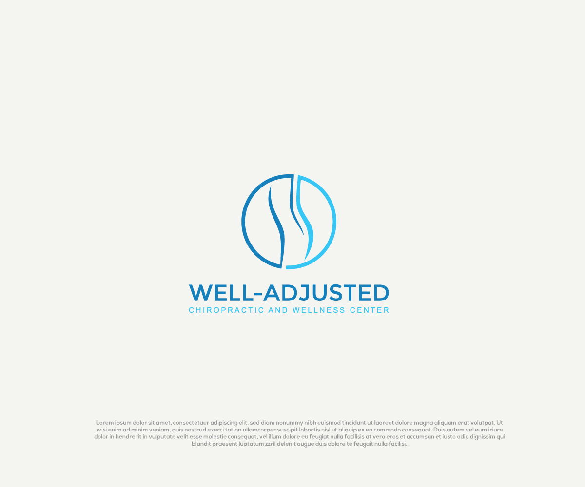 Logo Design by Niizam Uddin for Well-Adjusted Chiropractic and Wellness Clinic | Design #25466439