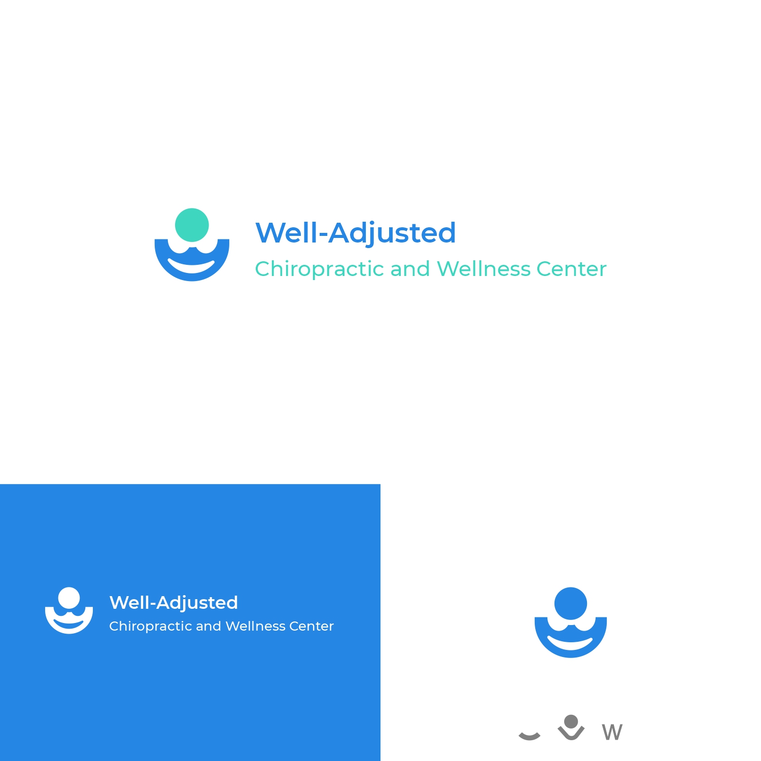 Logo Design by Omee for Well-Adjusted Chiropractic and Wellness Clinic | Design #25464738