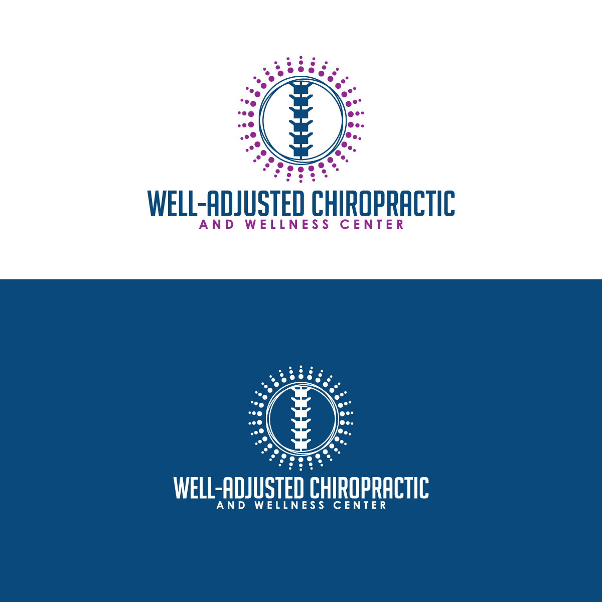 Logo Design by Graphic Bricks for Well-Adjusted Chiropractic and Wellness Clinic | Design #25453944