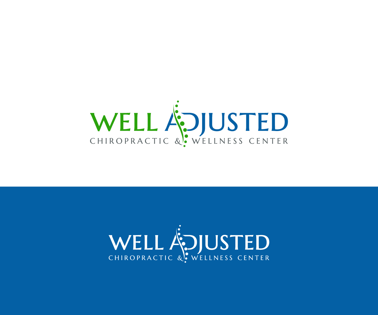 Logo Design by anico for Well-Adjusted Chiropractic and Wellness Clinic | Design #25452880