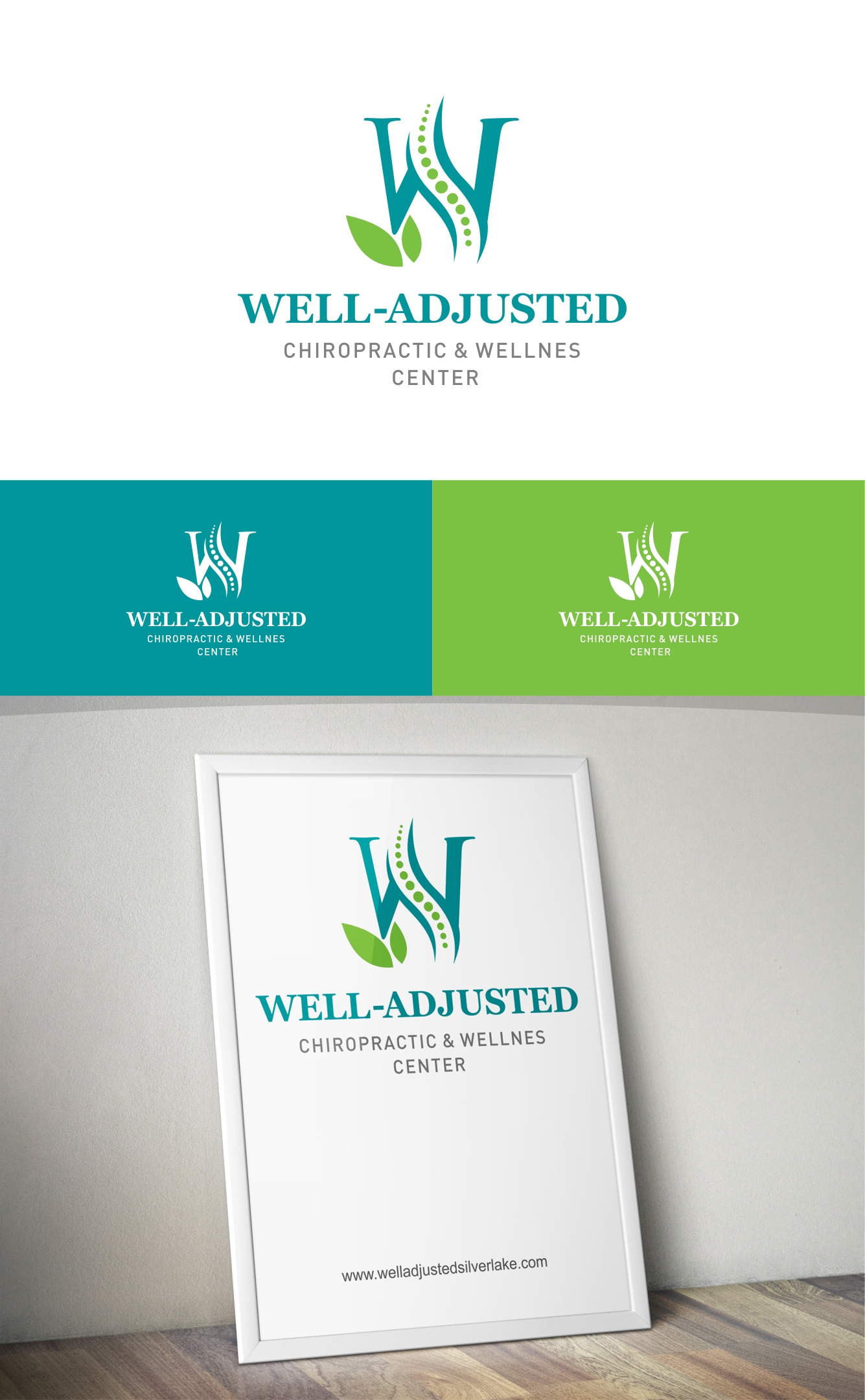 Logo Design by Zeph Design for Well-Adjusted Chiropractic and Wellness Clinic | Design #25468259
