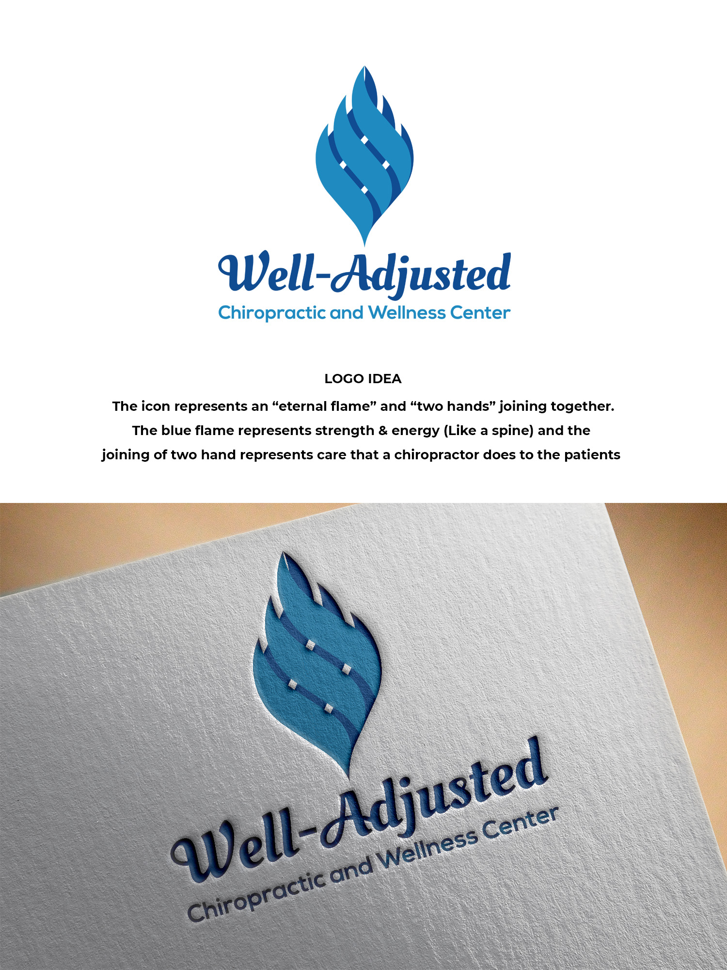 Logo Design by Arun 25 for Well-Adjusted Chiropractic and Wellness Clinic | Design #25452004