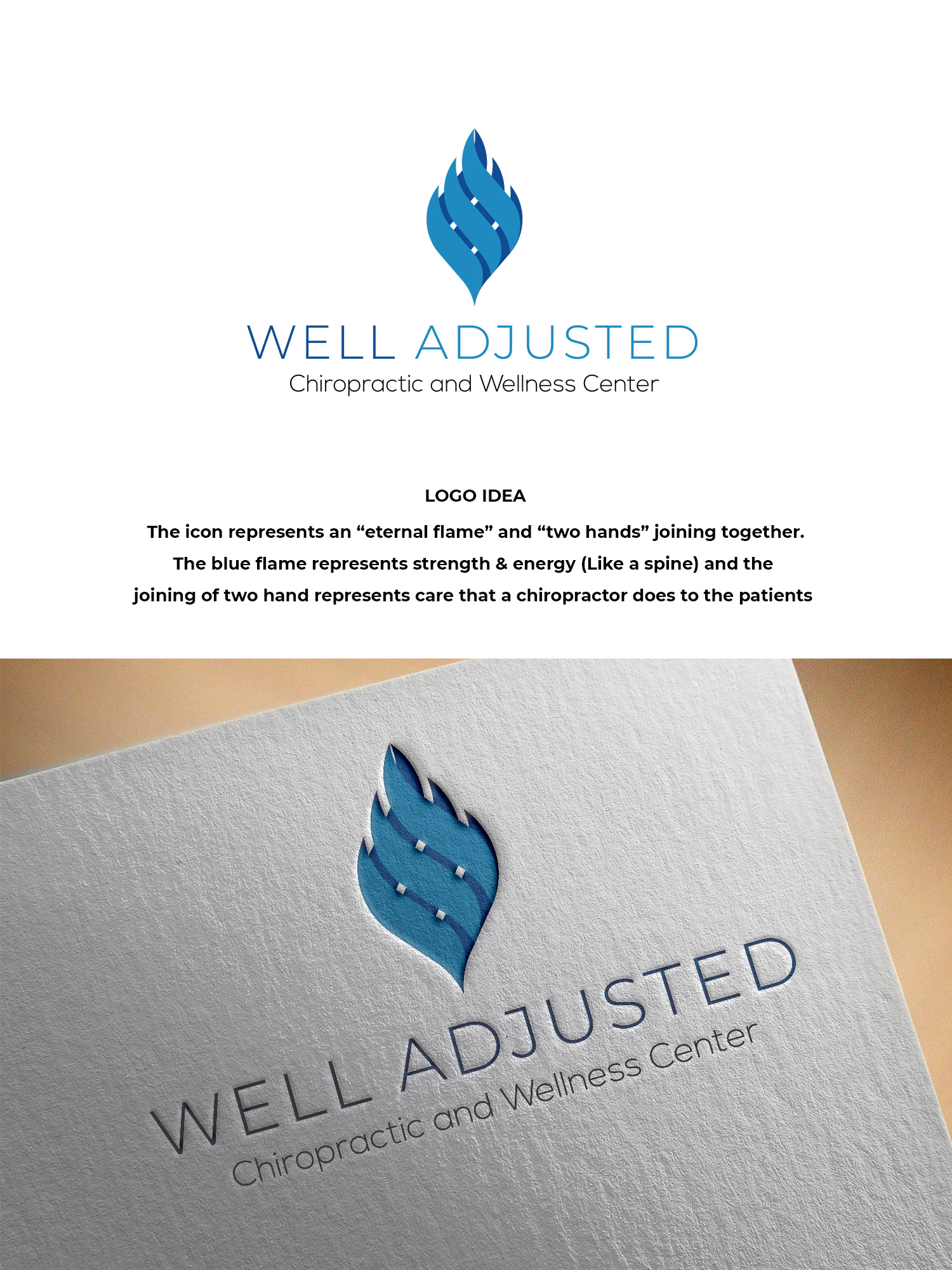 Diseño de Logo por Arun 25 para Well-Adjusted Chiropractic and Wellness Clinic | Diseño #25452008