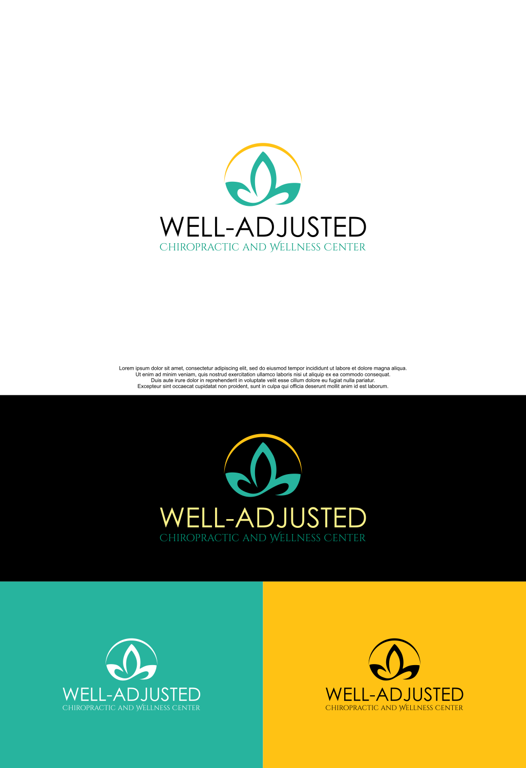 Logo Design by siti MWDesign for Well-Adjusted Chiropractic and Wellness Clinic | Design #25462463